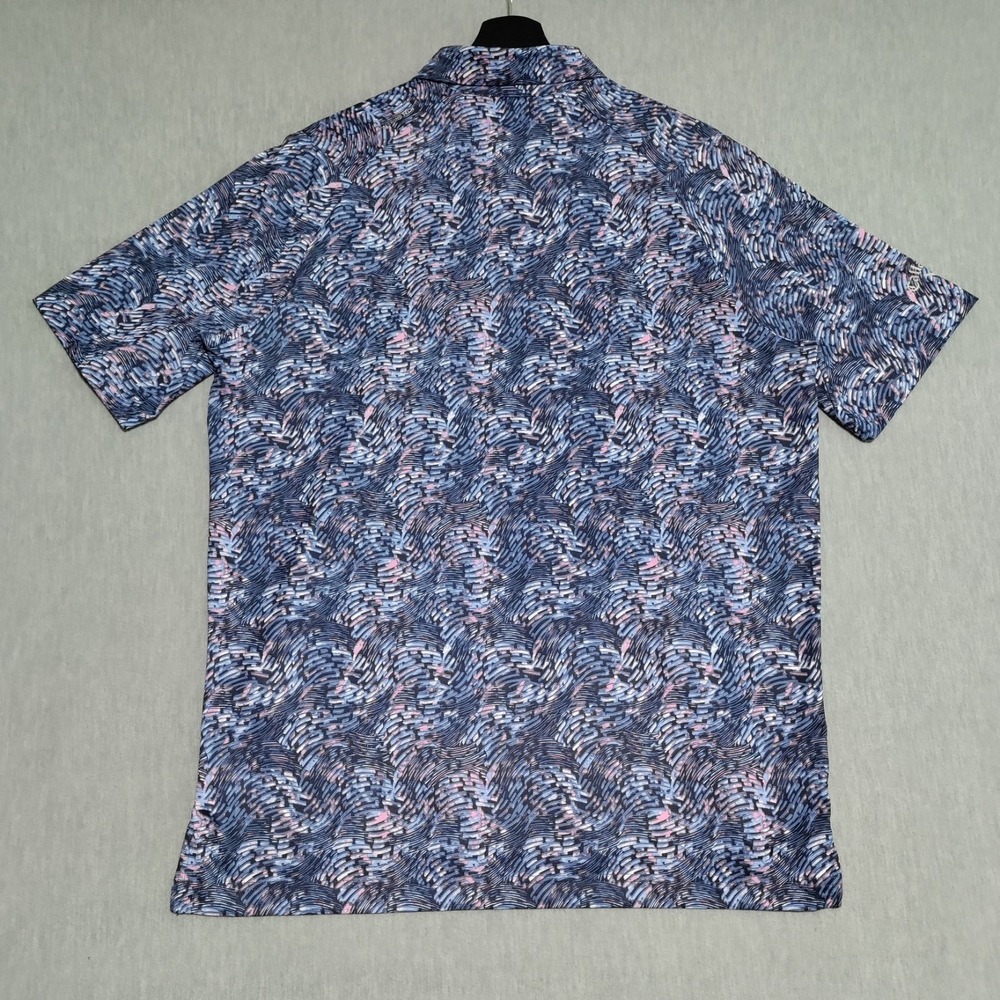 Callaway Swing Tech Golf Polo Shirt Mens Medium Sky Valley Country Club Colorful - Picture 3 of 15